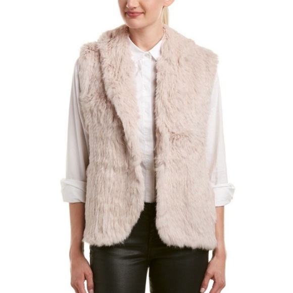 Joie Blush Fur Vest EUC - Picture 9 of 10